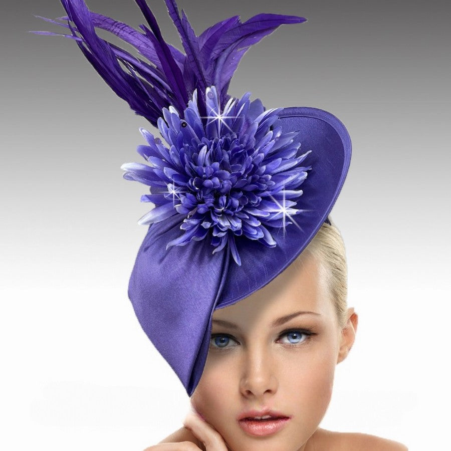 FELICITY FA3341-PU Church Fascinator